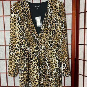 Express Leopard Dress Small